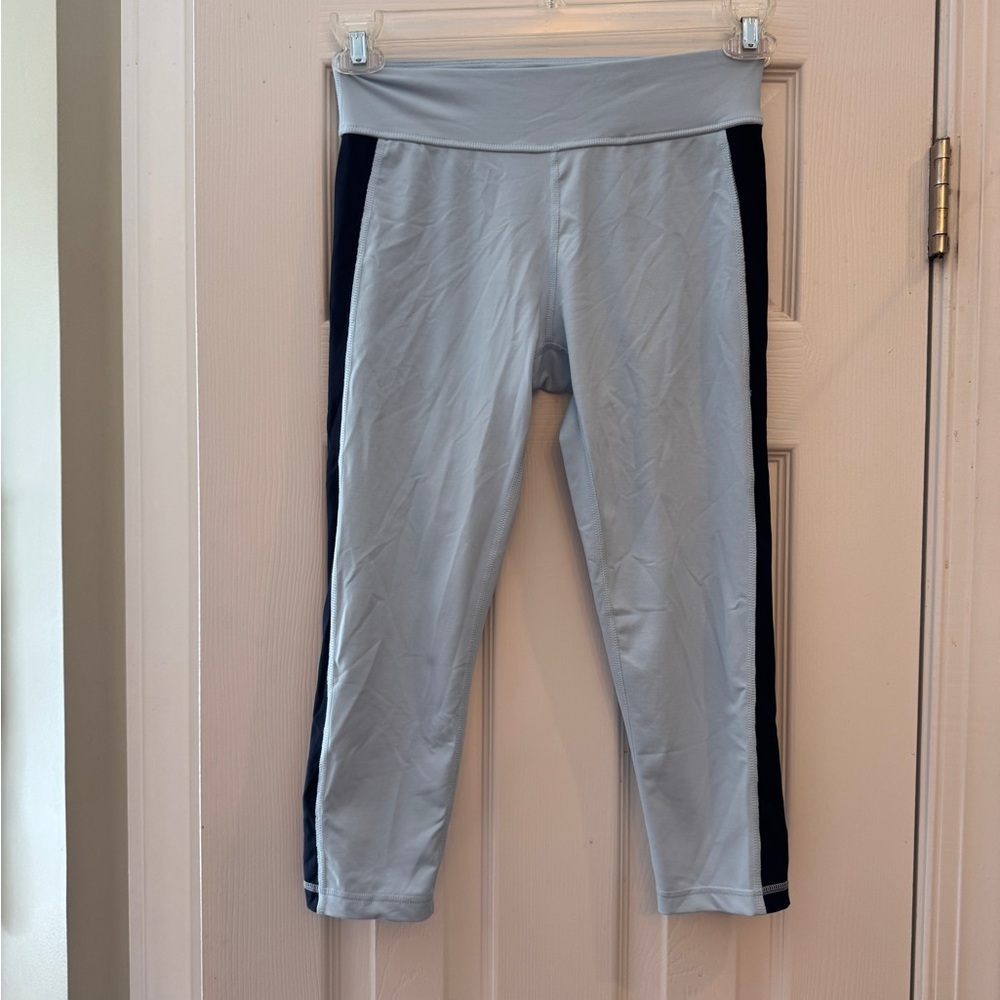 Women’s Tory Sport Light Blue and Navy Capri Leggings